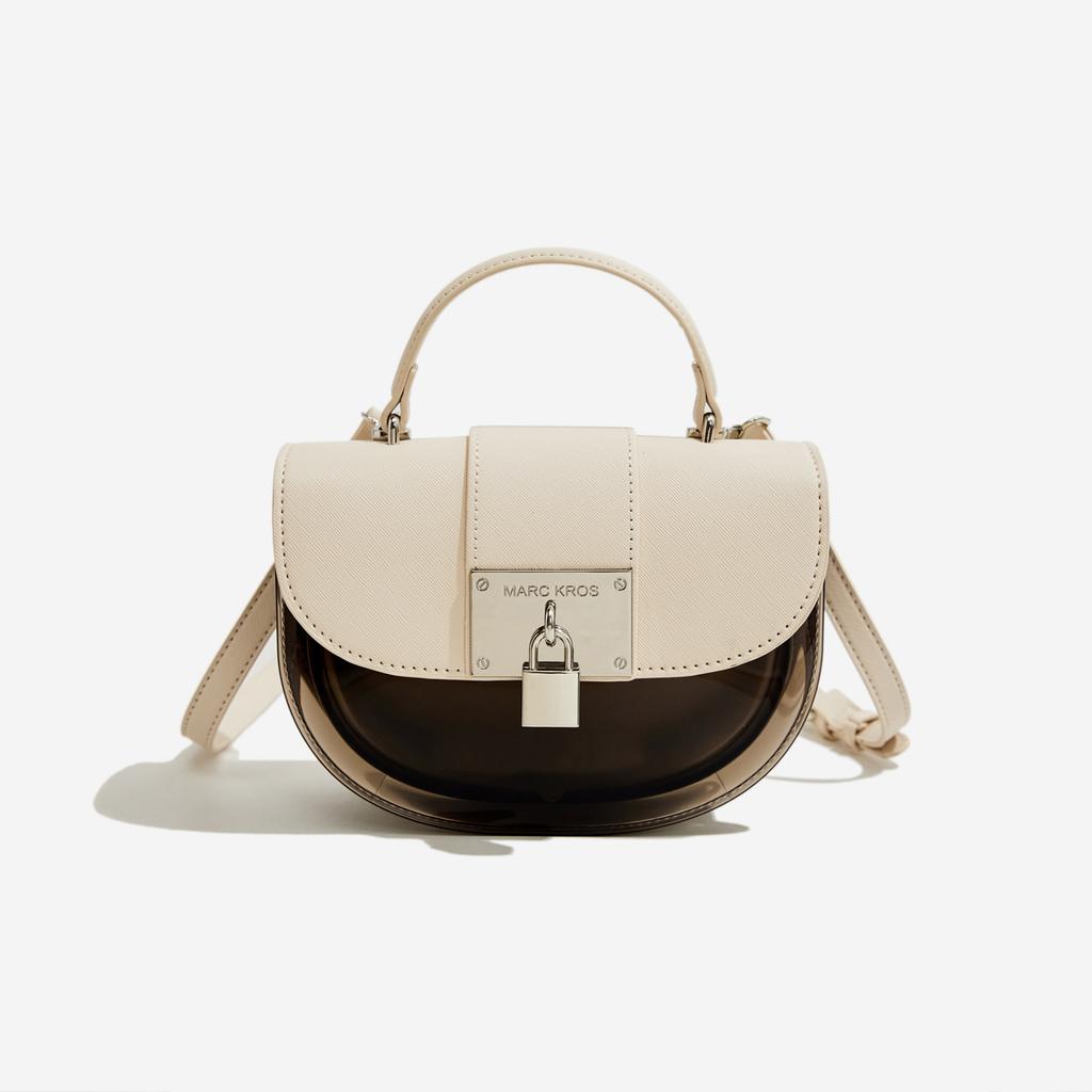 Bags Retro Style Jelly Bags PVC Jiaozi Bao Leisure Versatile Crossbody B-199672-3 Beige