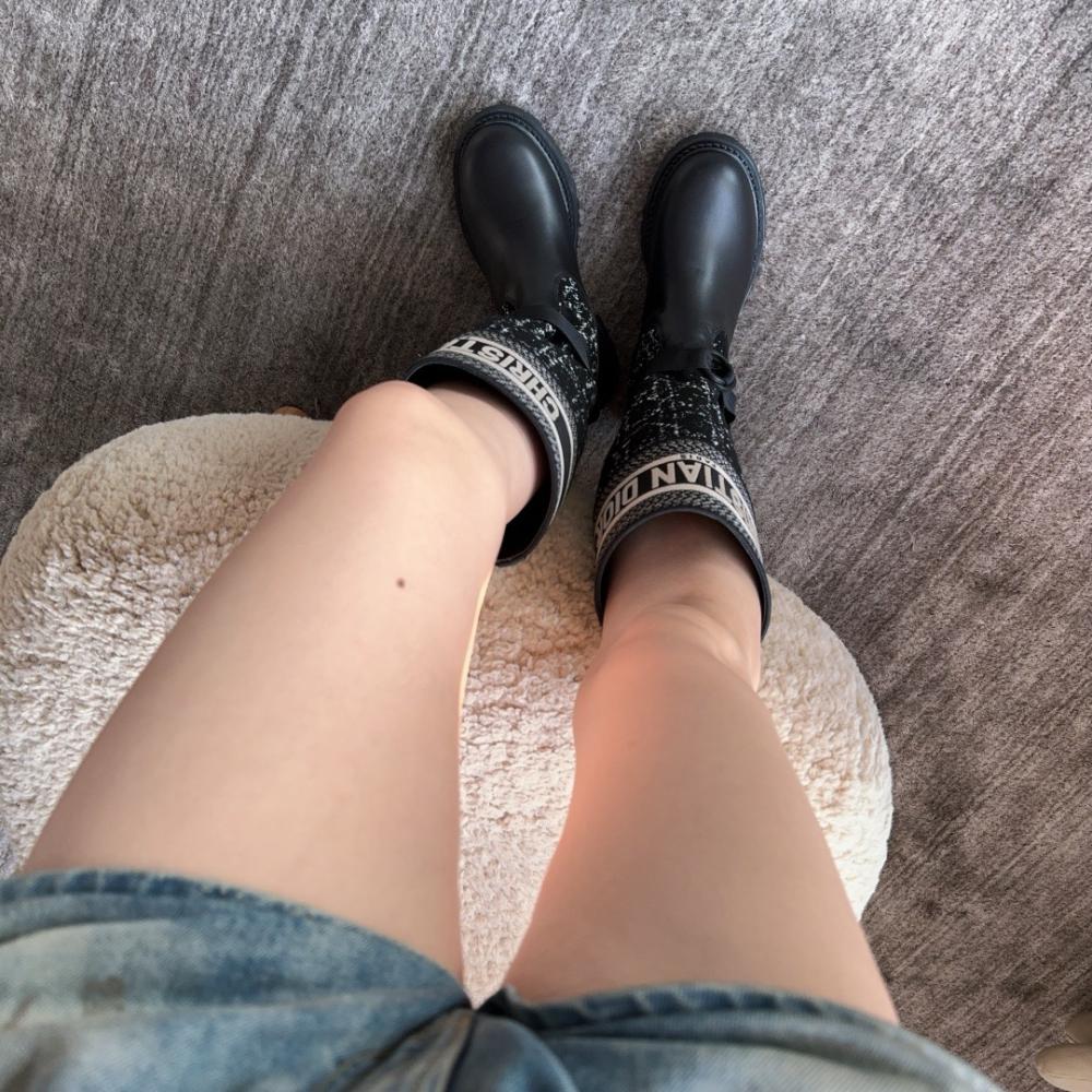 حذاء بوت نسائي Dior-Major Premium Quality KCK222 باللون الأسود