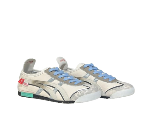 Onitsuka Tiger MEXICO 66 Casual Canvas Woman F580823 Beige&Blue