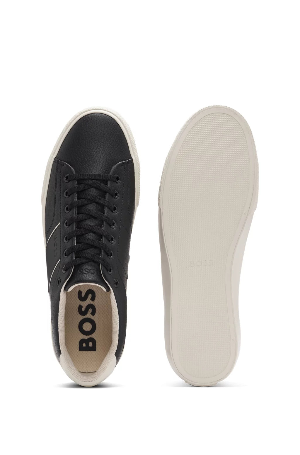 HUGO BOSS Original Aiden TENN LTB Trainers Sneakers Men 50522833 Black