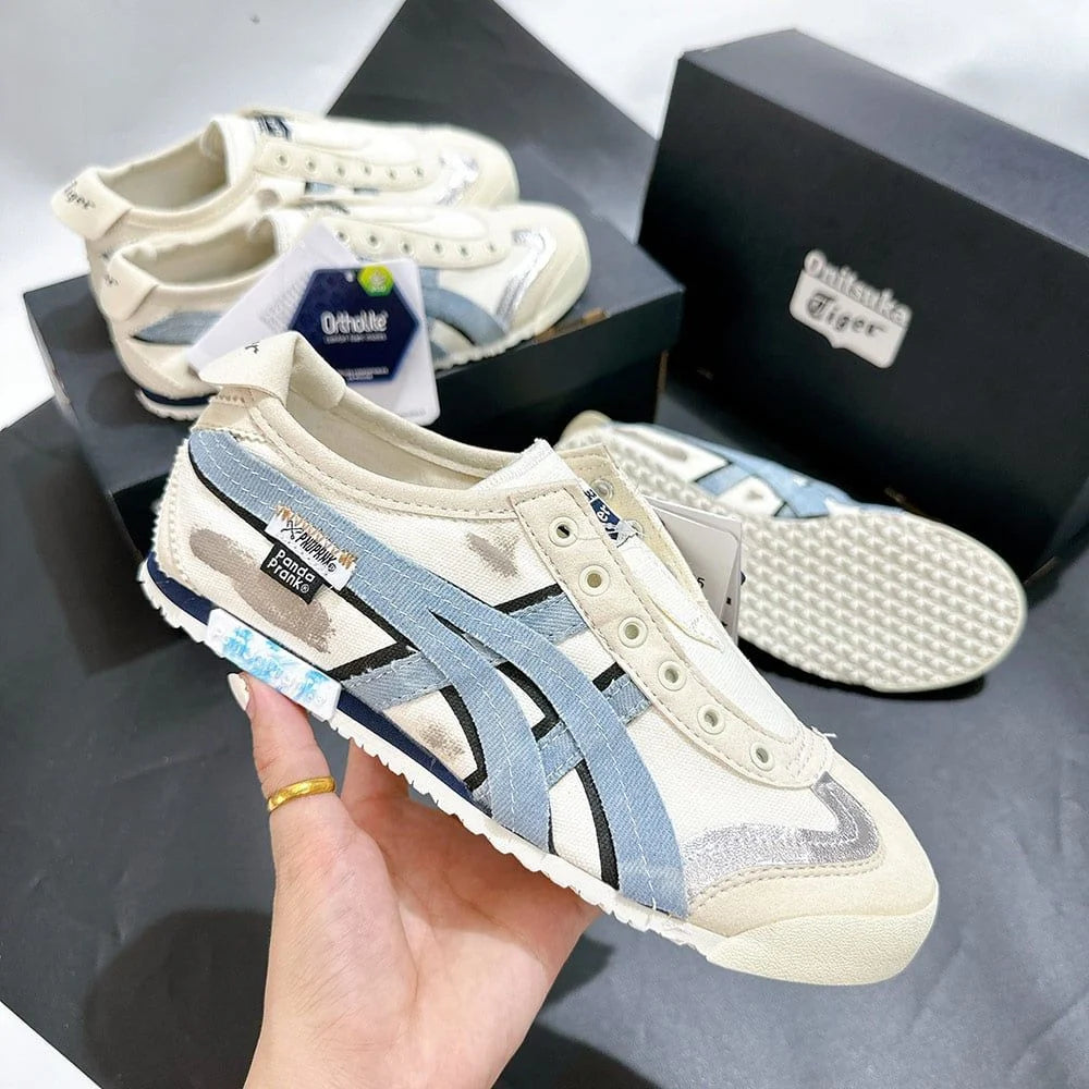 Onitsuka Tiger MEXICO 66 Casual Canvas Woman F580823 Beige&Gray
