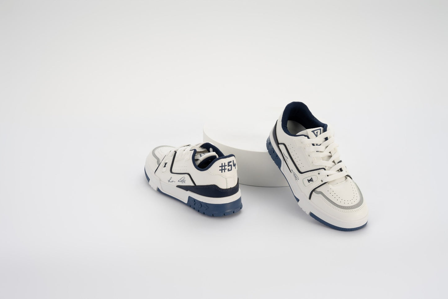 Sneakers Woman W-14 White&Blue