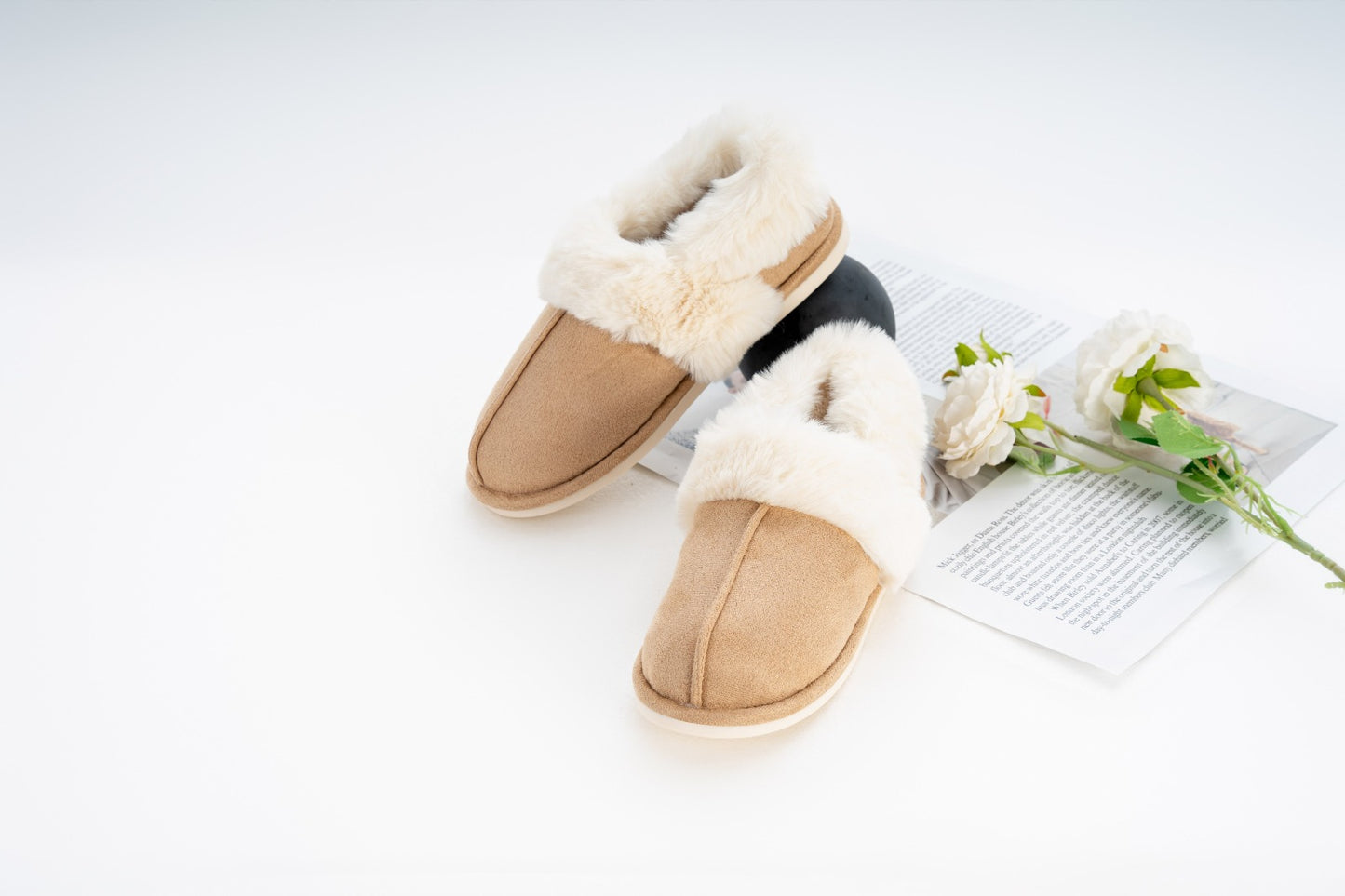 Cozy Luxe Slipper Woman F501 Beige