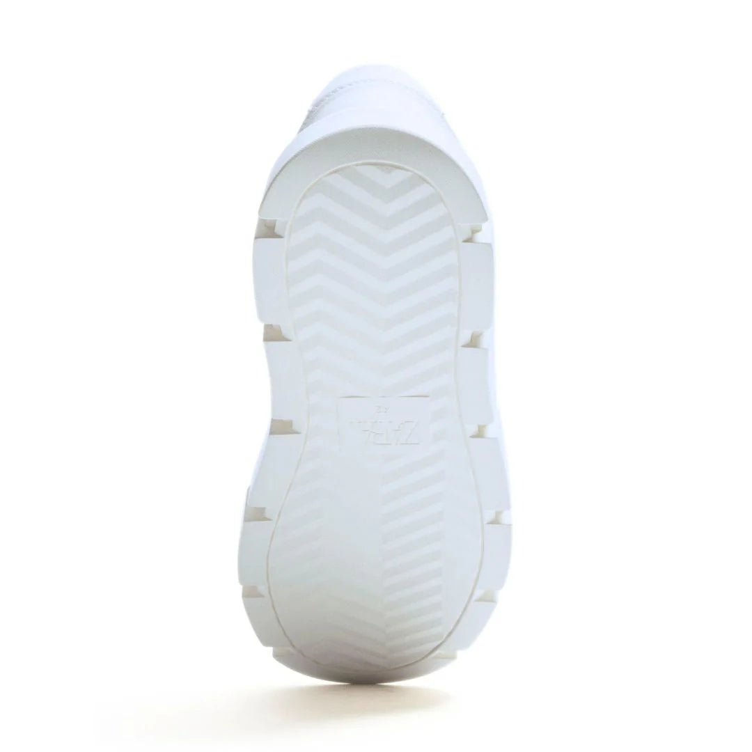 Zara Chunky Lace Up Sneakers Man 2249/420/802 White
