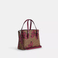 Coach Mollie Tote Bag 25 With Bow Print Woman C139 Beige/Fushia - 2