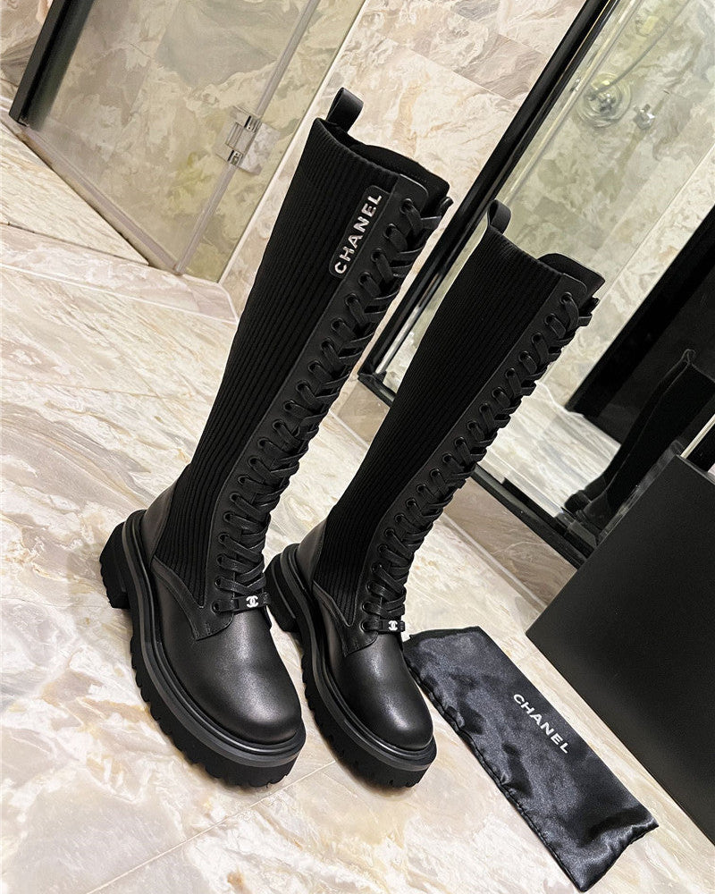 Chanel Knight Martin Premium Quality Boot Woman 8883 Black