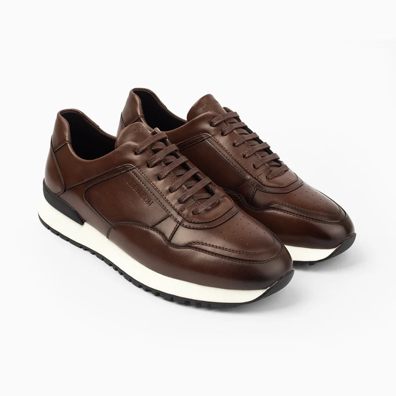 Ultra-Light Sneakers Robinson A2589-1 Coffee - 2