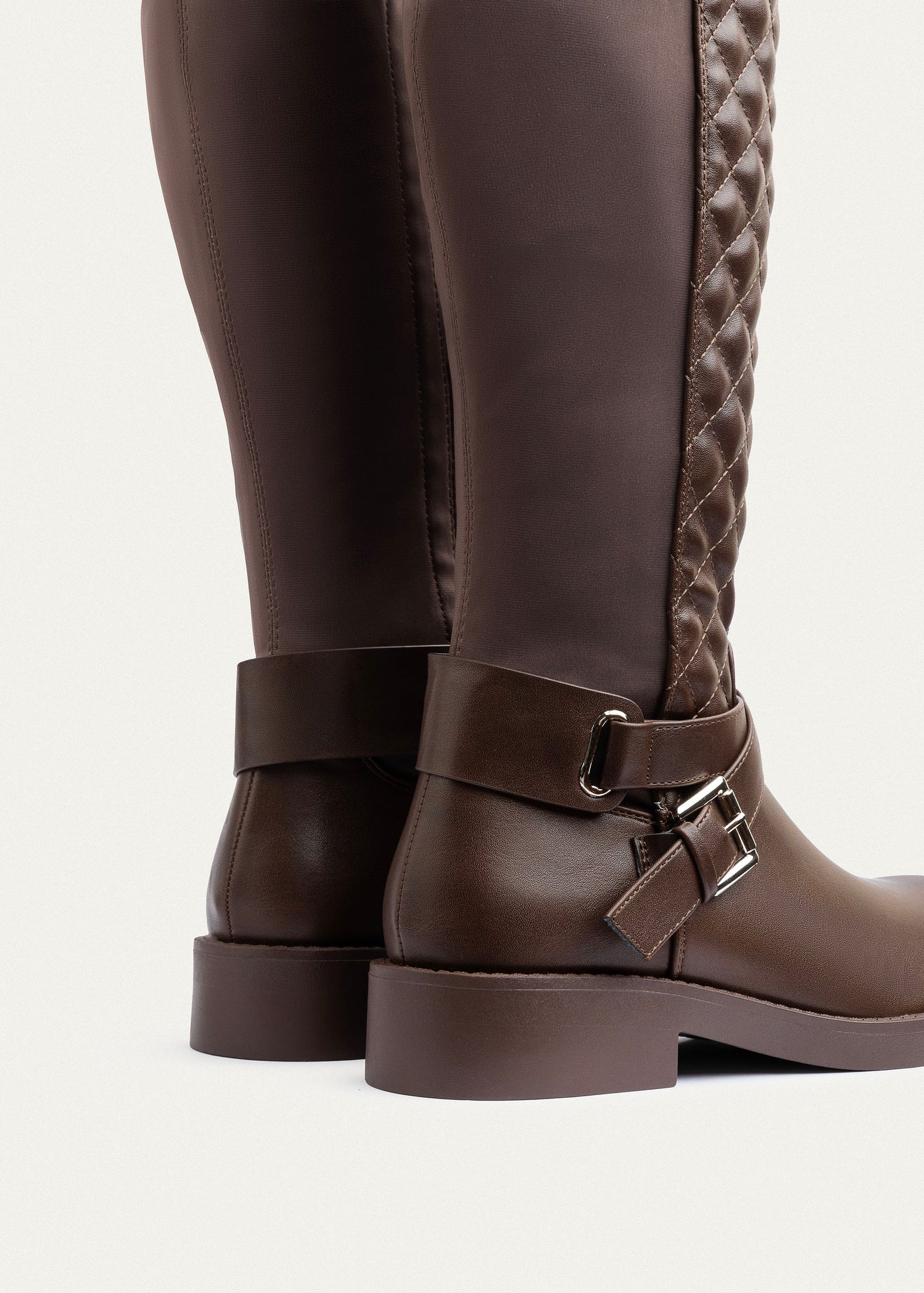 High Quality Design Tan Classic Boots with Buckle Detail 131026704 Brown - 3