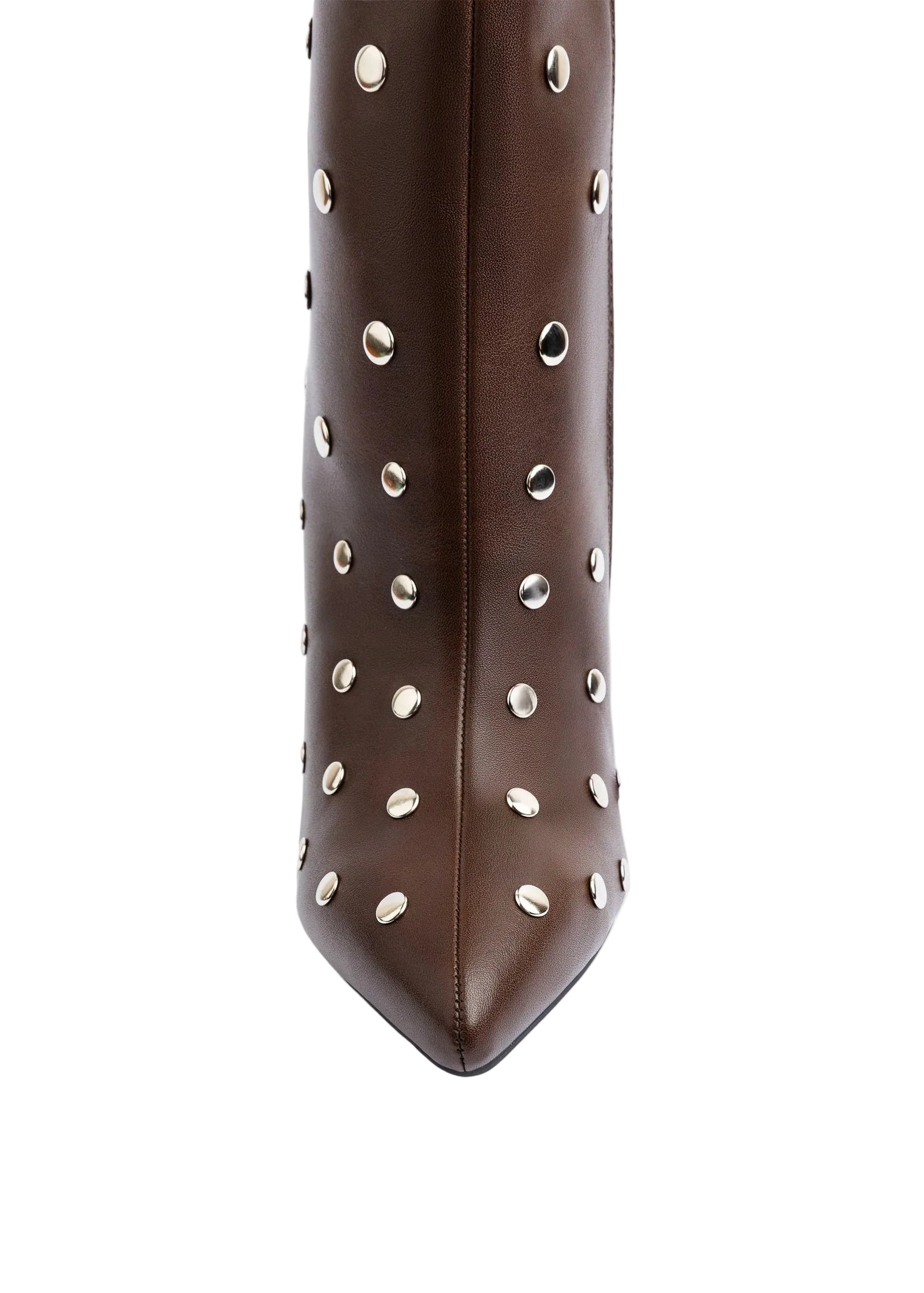 Orion Ringed Heeled Half Boots High Quality Studded Woman 131026710 Brown - 6