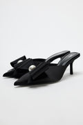 Zara Shoes Quilted Mules Sleek Design Poshmark Woman 3055-2 Black - 4