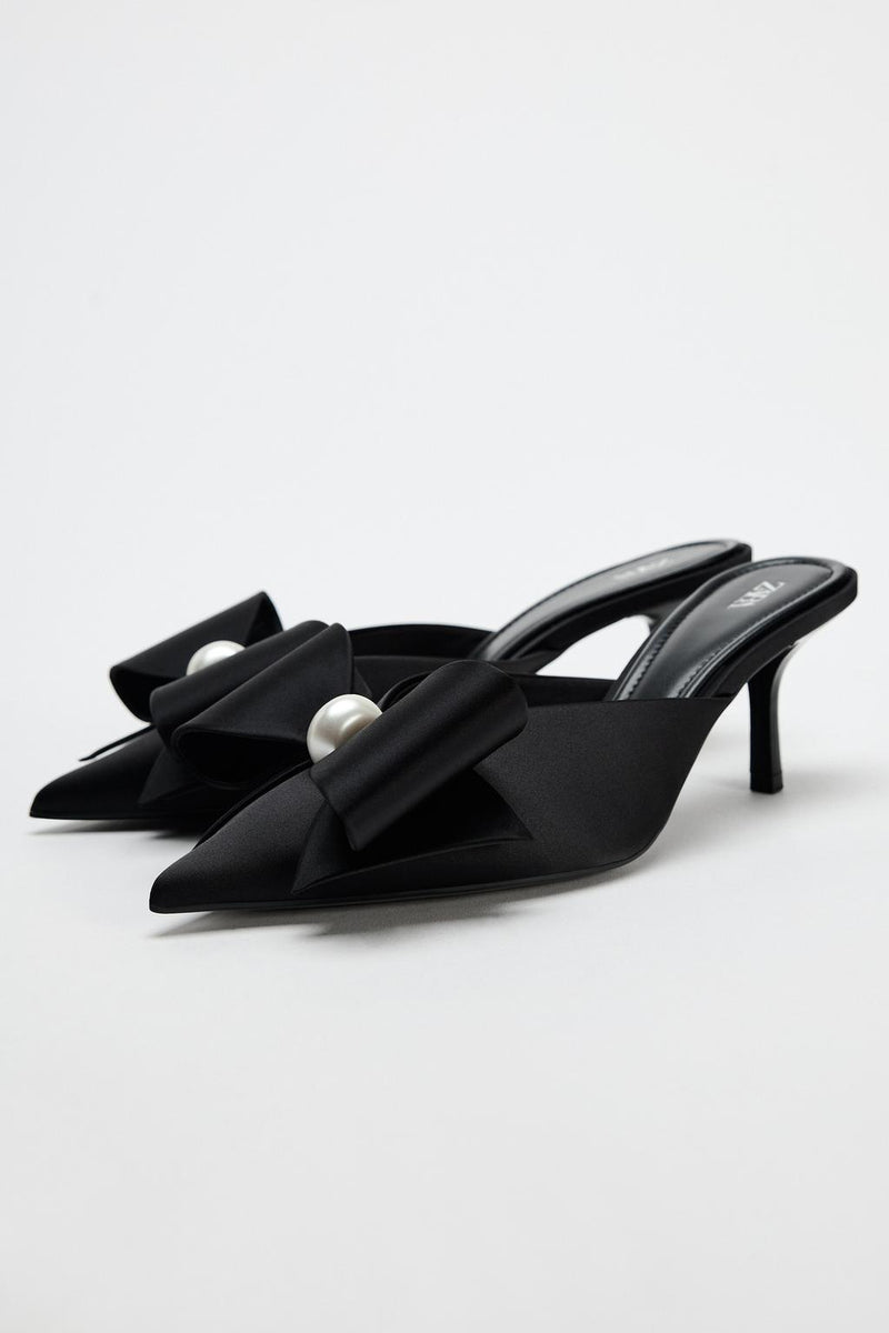 Zara Shoes Quilted Mules Sleek Design Poshmark Woman 3055-2 Black - 4