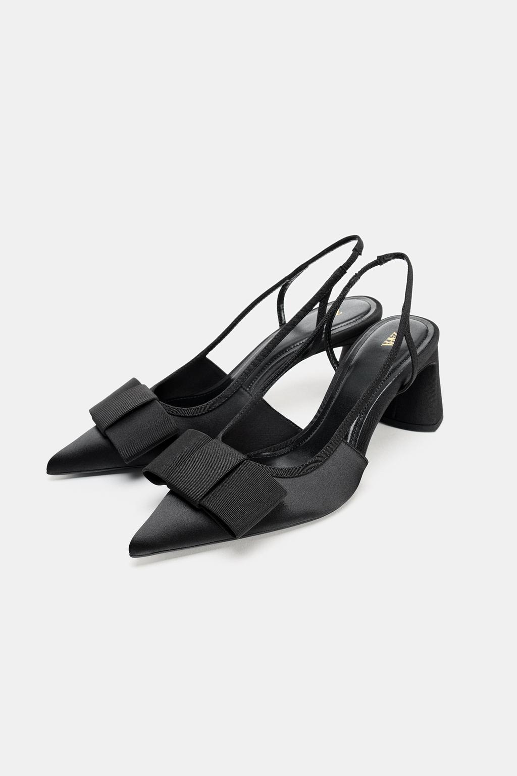 Zara Detail Stylish Heels Heeled Shoes Woman 8563 Black - 4