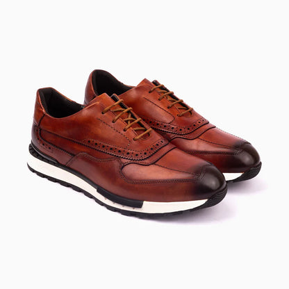 Luxury Sneaker Man B-P1 Brown