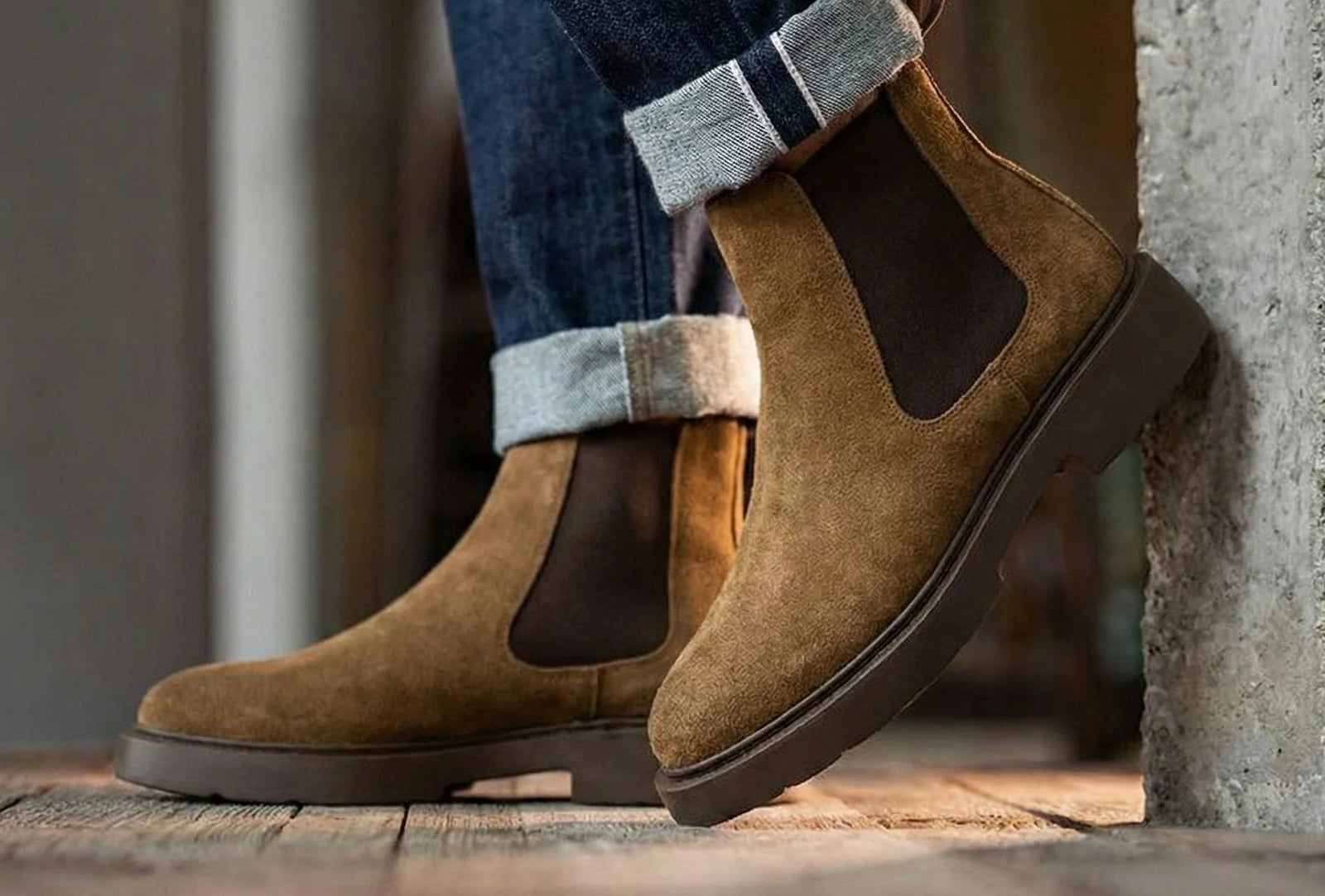 CHUNKY CHELSEA BOOT AF109\1007 Khaki - 4