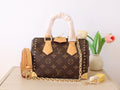 Louis Vuitton Pre-Owned Speedy Trunk Bag Woman Monogram Bold 13146 Brown/Beige - 2
