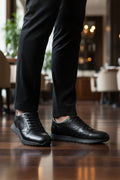 Genuine Leather sneakers Man AF510\R01-501 Black - 4