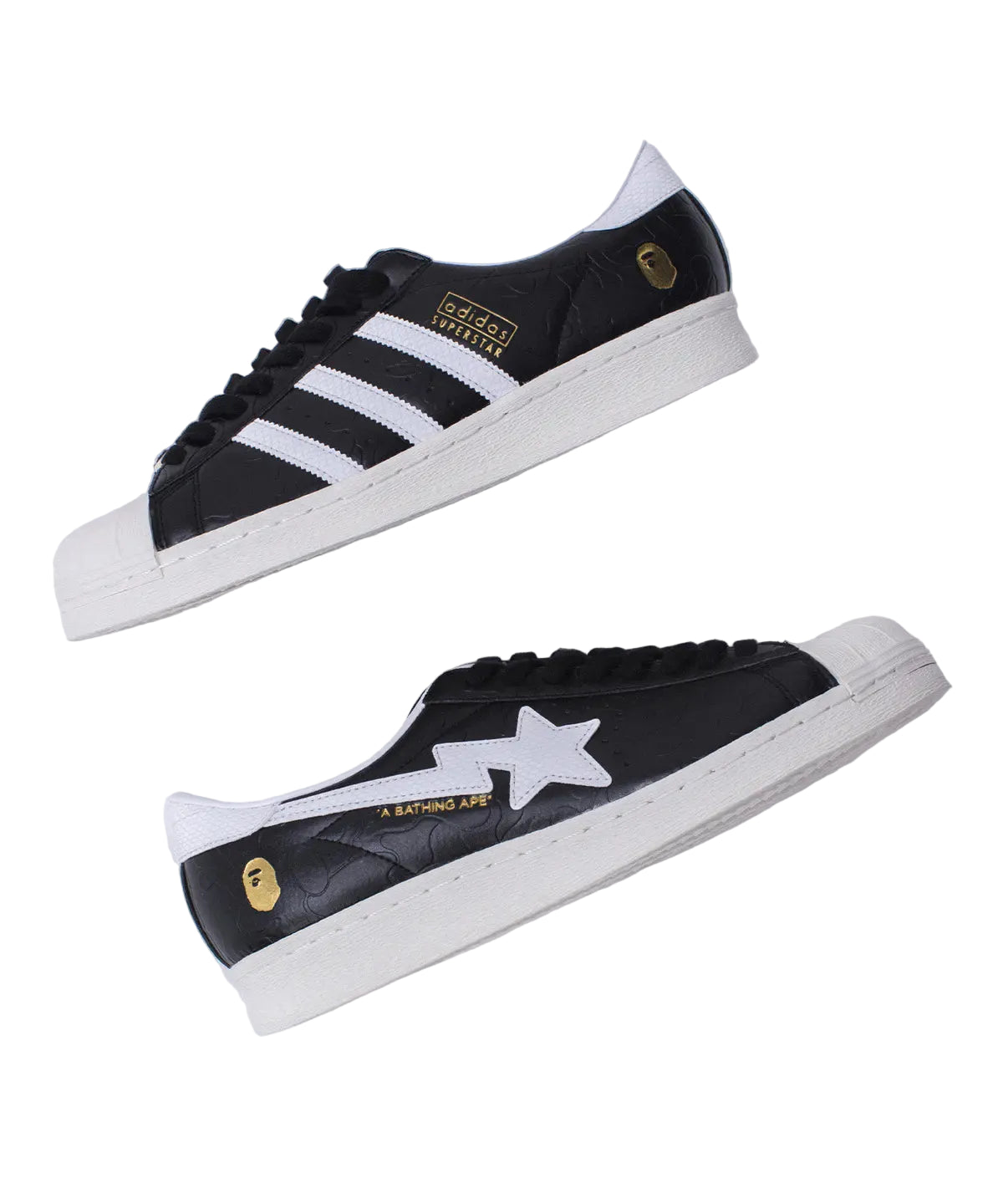Adidas x Bapte Super Star 80s Sneakers Man 789002 Black - 5