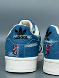 حذاء أديداس سوبر ستار للنساء GF4989 باللون الأزرق - 6