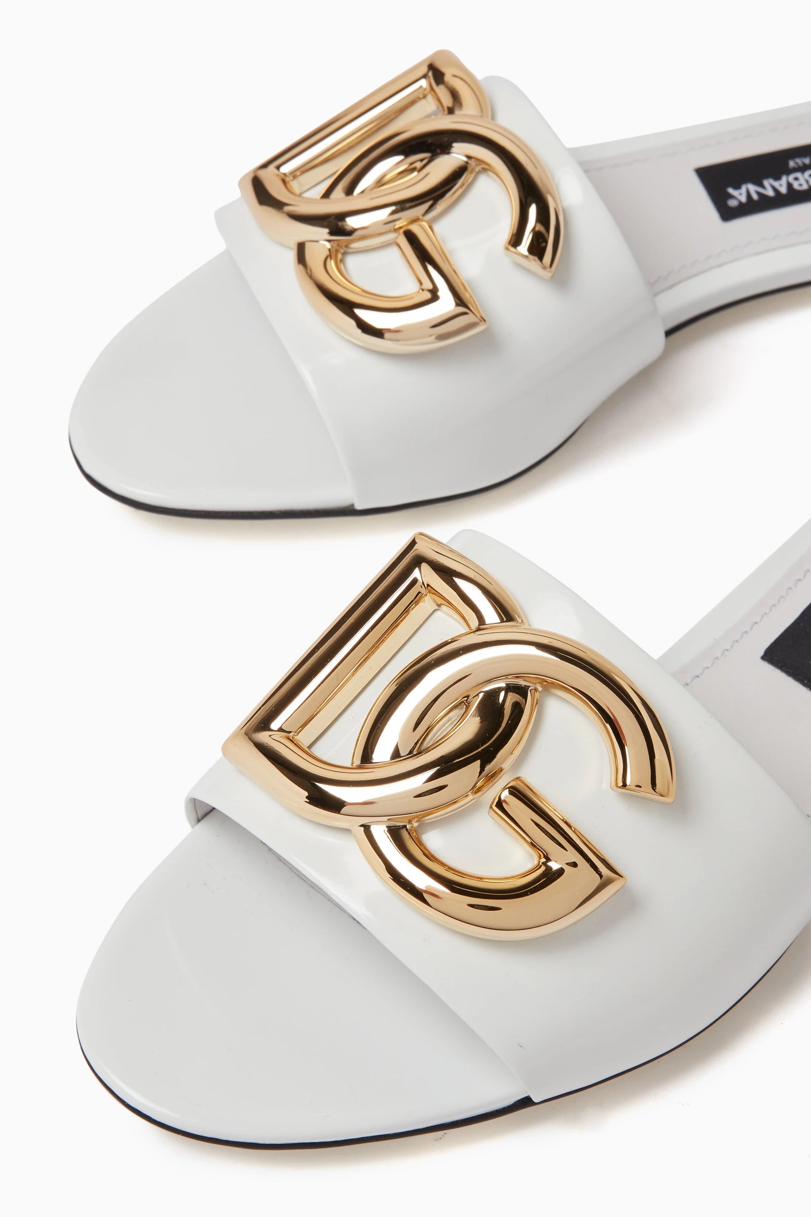 Dolce&Gabbana Loved DG logo flat sandals for Woman 1892 White - 7