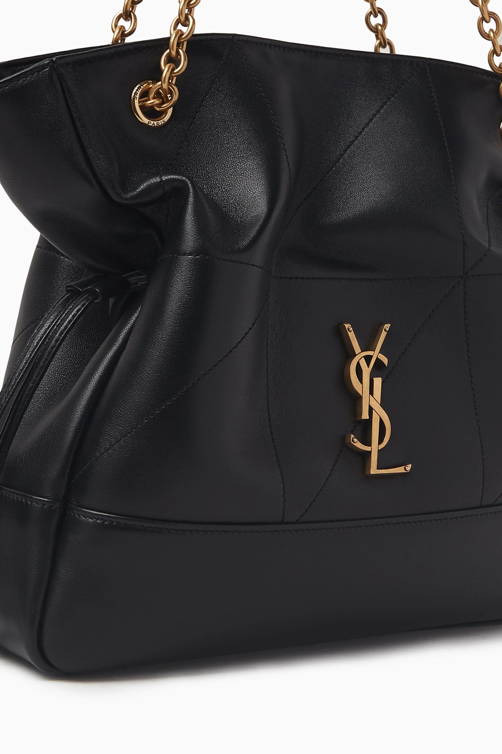 Saint Laurent Jamie shopping Leather Shoulder Bag For Women 809824 Black - 5