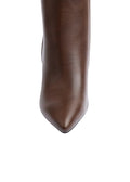 Orion Ringed Heeled Half Boots High Quality Woman 131026709 Brown - 6