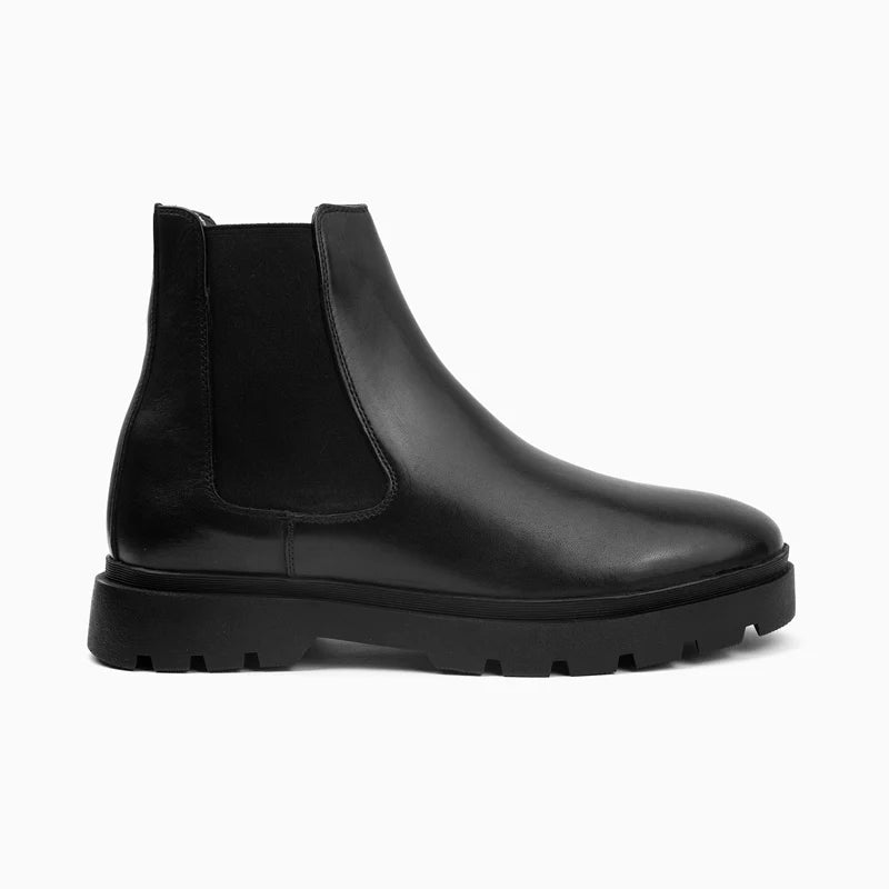 Leather Chelsea with Chunky Sole Man 1060/1007 Black - 2