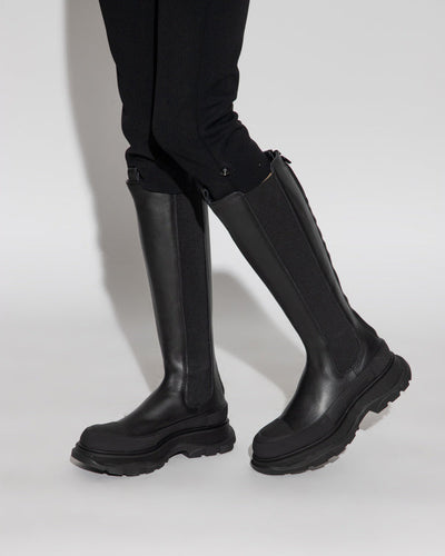 Alexander McQueen Premium Quality Boot Woman 666410 Black