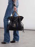 Saint Laurent Jamie shopping Leather Shoulder Bag For Women 809824 Black - 8
