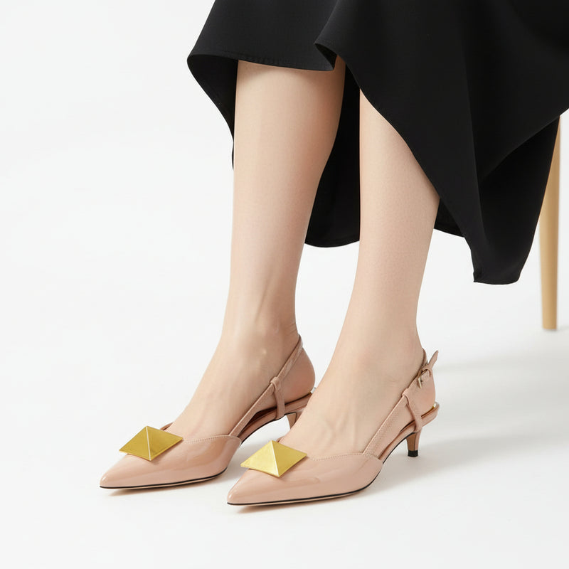 Valentino Garavani Formal Sling Back Woman V135-18 Beige - 3