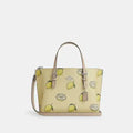 Coach Mollie Tote Bag 25 With Lemon Print Tote Woman C139 Yellow - 1