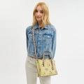 Coach Mollie Tote Bag 25 With Lemon Print Tote Woman C139 Yellow - 3