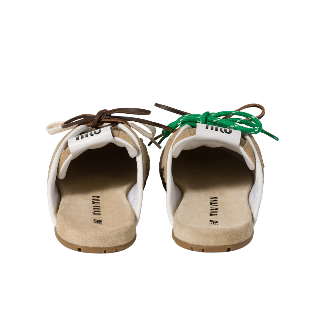 New Balance 530 SL Mule Miu Miu Slippers Woman 523059B Beige - 5