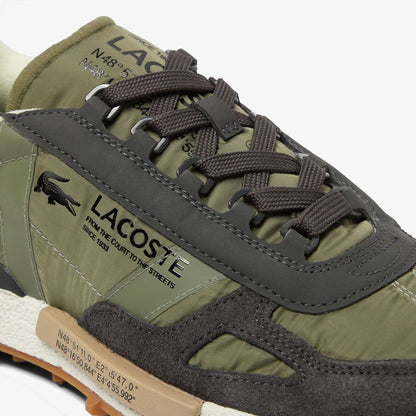Lacoste Elite Active Sports Trainers Sneakers Man XV746 Olive