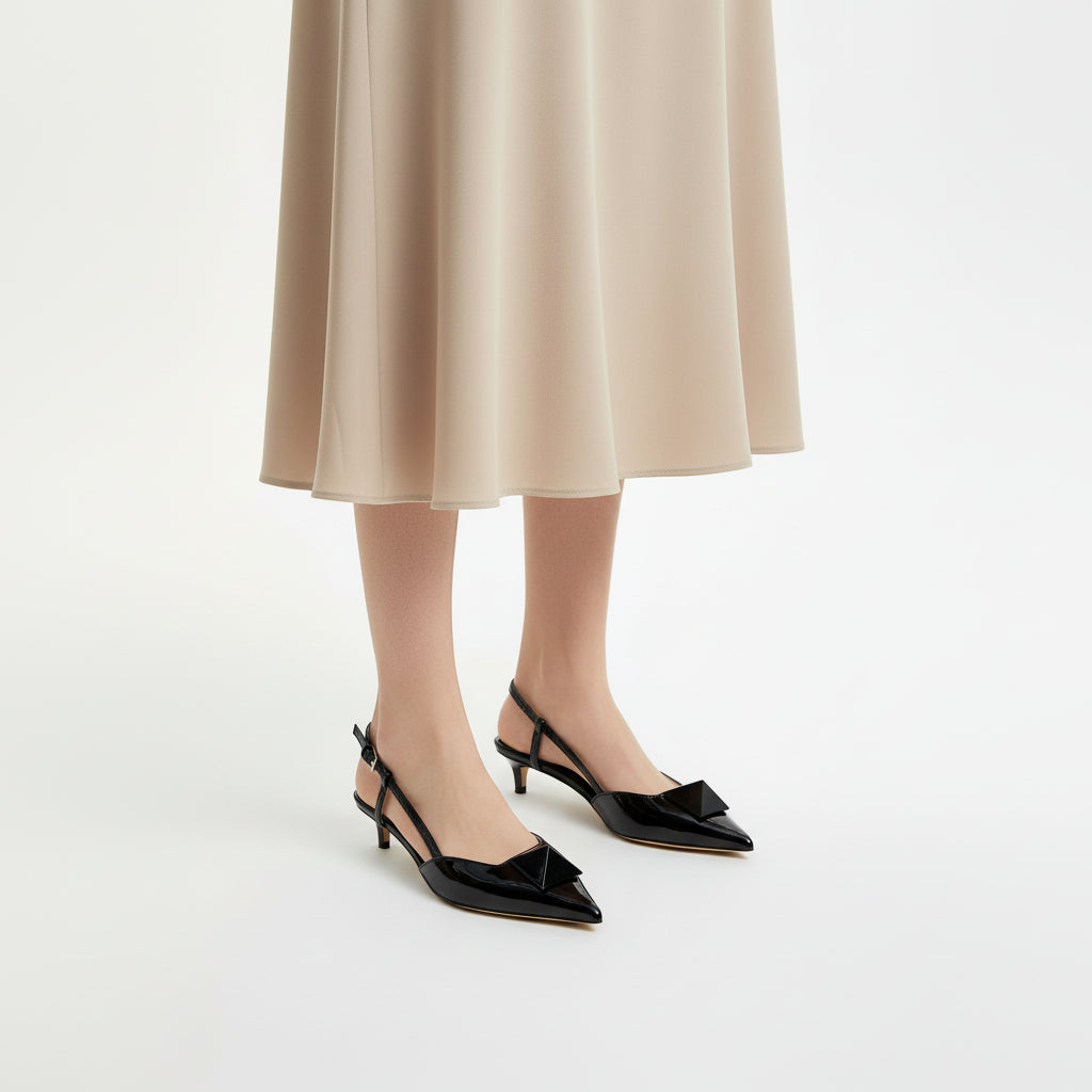 Valentino Garavani Formal Sling Back Woman V135-18 Black - 5