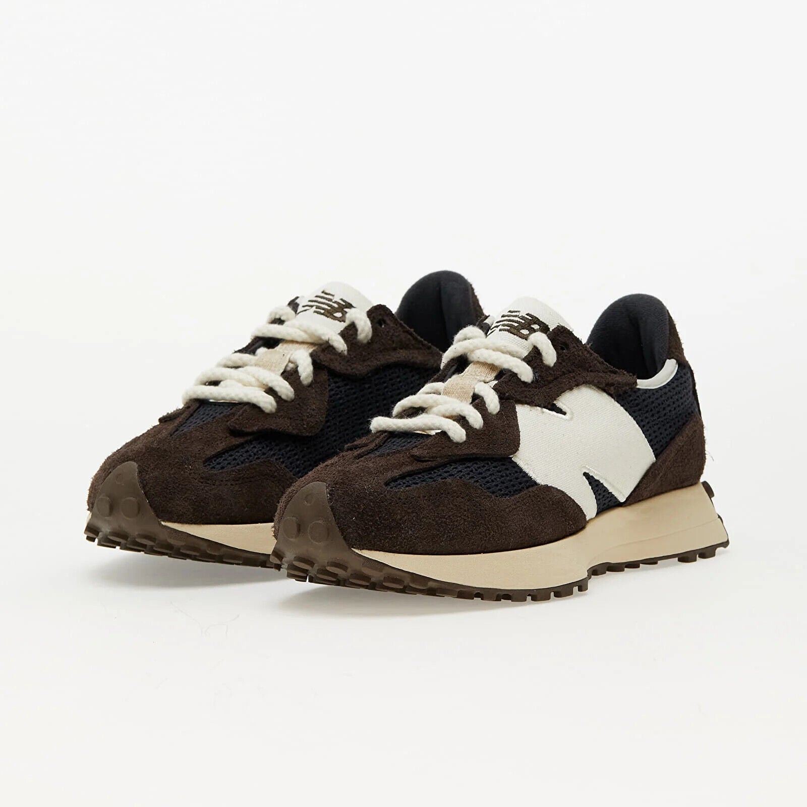 New Balance 327 Shoes Mens 8 Retro Sneaker Lace Up Low U327Mga Coffee - 4