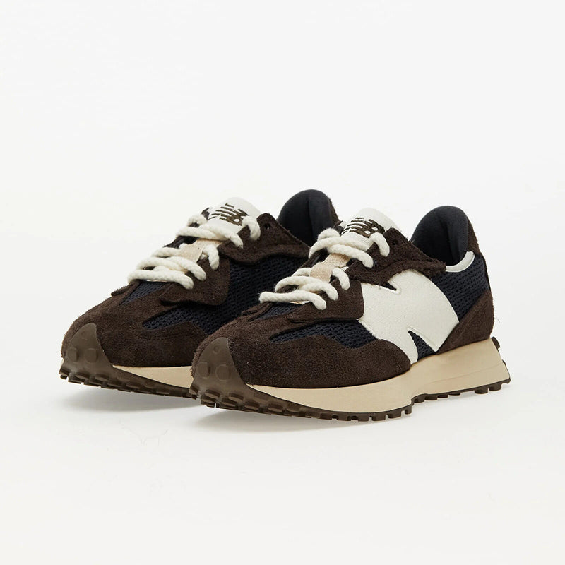 New Balance 327 Shoes Mens 8 Retro Sneaker Lace Up Low U327Mga Coffee - 4