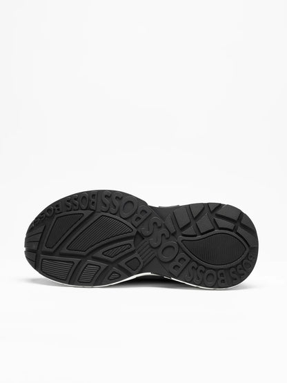 Hugo Boss suede Italian Sneakers Man 9009-1 Black