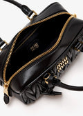 Miu Miu Arcadie Matelassé Nappa Leather Bag For Woman 5BB142 Black - 4