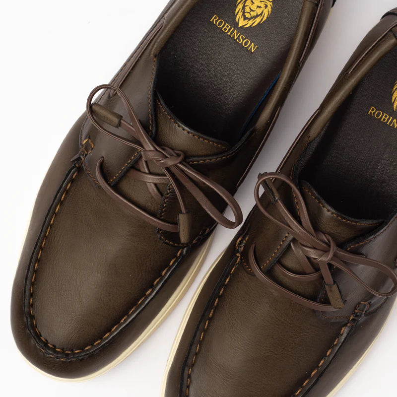 Boat Shoes Summer Loafer Robinson D1001 Coffee - 4