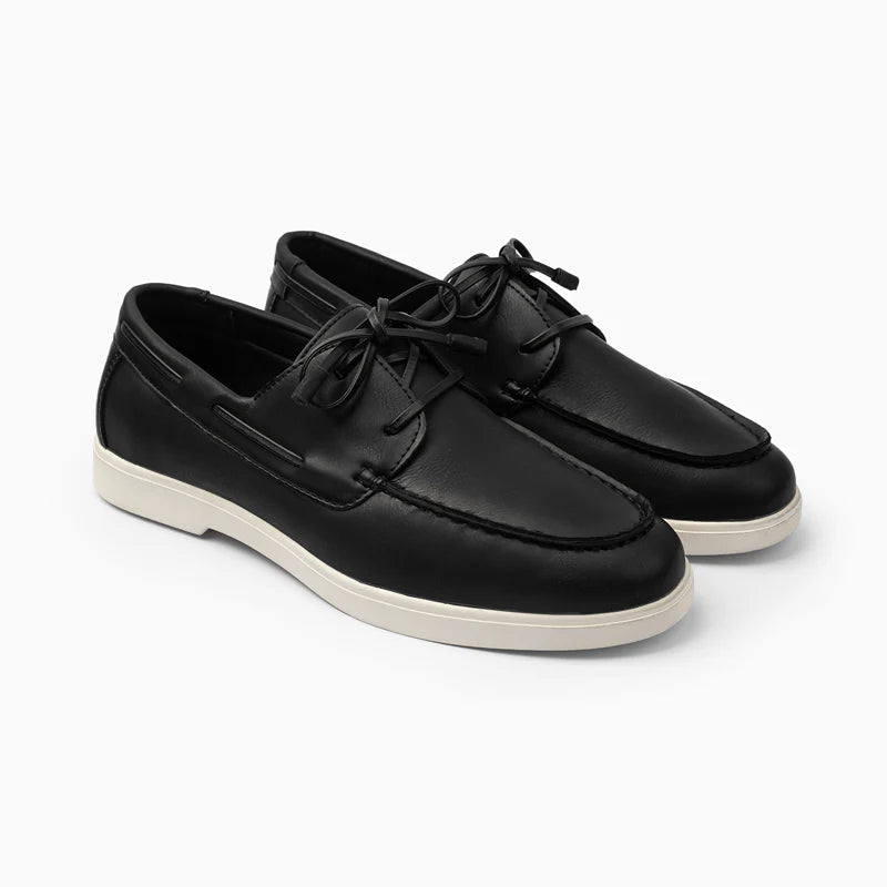 Boat Shoes Summer Loafer Robinson D1001 Black - 2