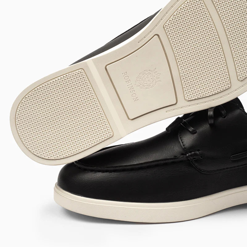 Boat Shoes Summer Loafer Robinson D1001 Black - 4
