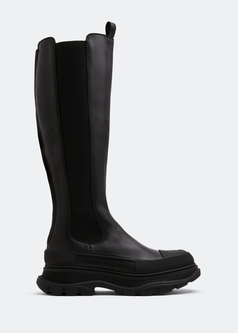 حذاء نسائي عالي الجودة من Alexander McQueen 666410 باللون الأسود - 5