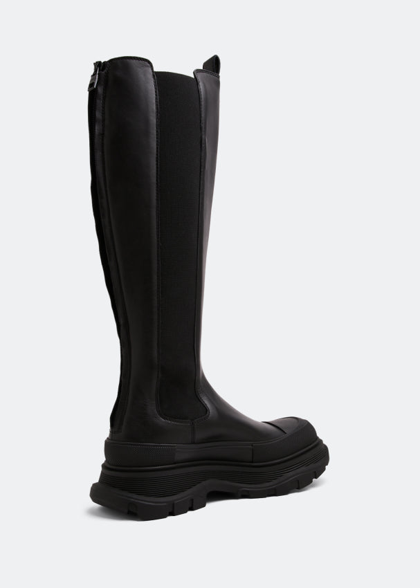 حذاء نسائي عالي الجودة من Alexander McQueen 666410 باللون الأسود - 4