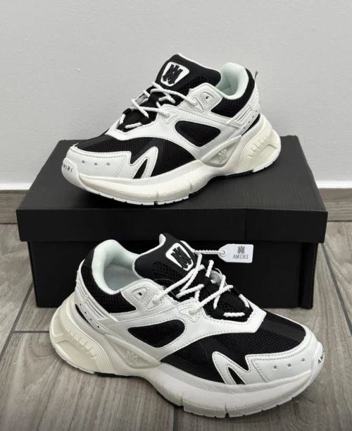 AMIRI Luxury Runner Chunky Sneaker XP 1142009-2-W White&Black - 4