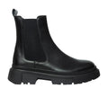 LEATHER lACE-UP BOOT WITH CHUNKY SOLE 1090 Black - 2