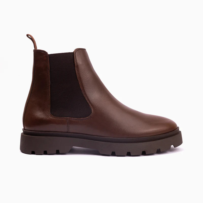 Leather Chelsea with Chunky Sole Man 1060/1007 Brown - 2