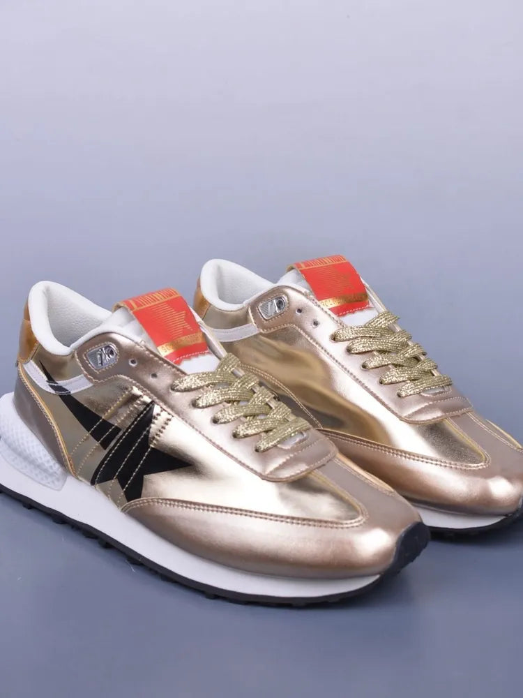 Golden Goose X Sunmi Marathon Panelled Sneakers Woman G6462 Gold - 4