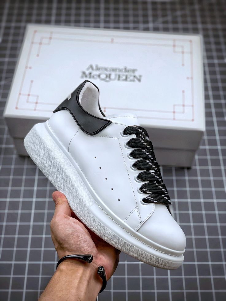 Alexander McQueen Sneakers Man 37681 White&Black - 4