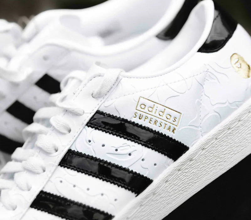Adidas x Bapte Super Star 80s Sneakers Man 789002 White - 4