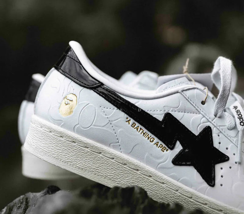 Adidas x Bapte Super Star 80s Sneakers Man 789002 White - 6